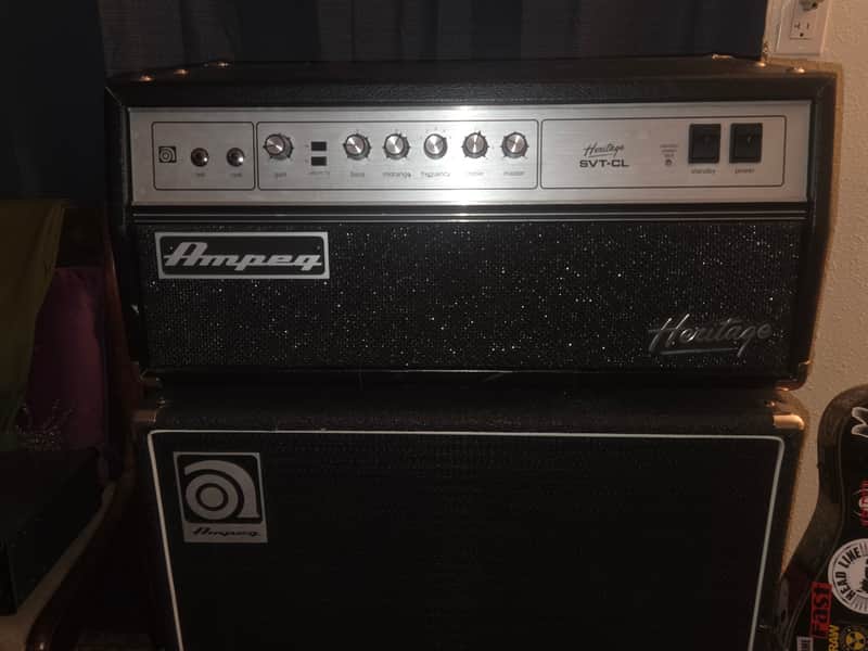 Ampeg SVT-CL Heritage Series 300-Watt Tube Bass Amp Head 2010 - Present - Black image 1