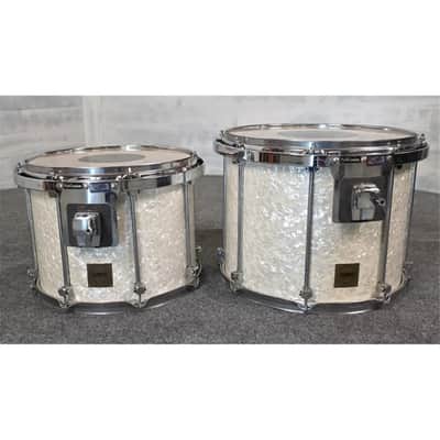 Used GMS 5pc Drum Set White Marine Pearl - Fair image 7