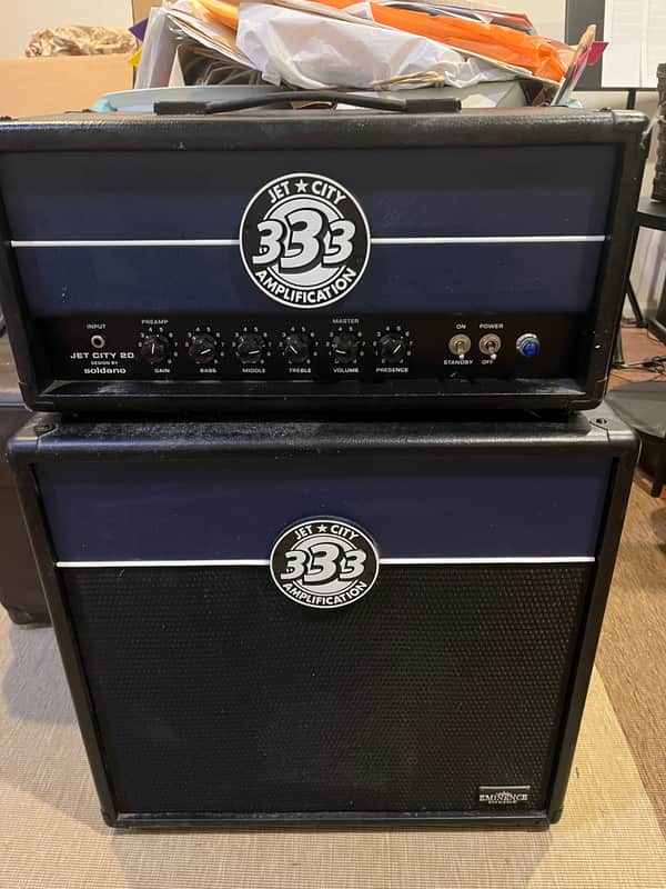 Jet City JCA100H 100-Watt 2-Channel Tube Guitar Amp Head 2000s - Black / Blue image 1