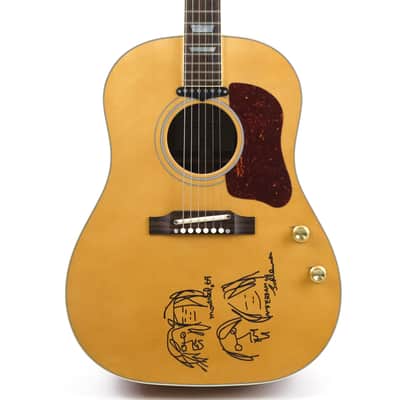 2010 Gibson JL- 160 “Bed In” Tribute Museum Model Signed by Yoko Owned by Josh Rand image 2