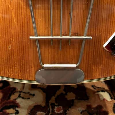 Vintage 1959 Hofner Club 60 Natural Blonde Electric Guitar w/ Bound Ebony Flame image 5