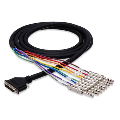Hosa DTP-802 DB25 to TRS Multichannel Cable Snake - 6.6' image 1
