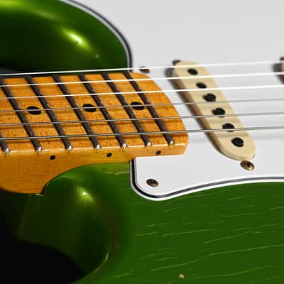 Fender Custom Shop Stratocaster 1955 Journeyman Relic HSS Lime Green 2024 - Lime Green image 5