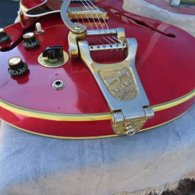 GIBSON ES-355-TD-SV 1966 CHERRY BIGSBY 1 OWNER ORIGINAL LEFT HANDED AMAZING! image 4