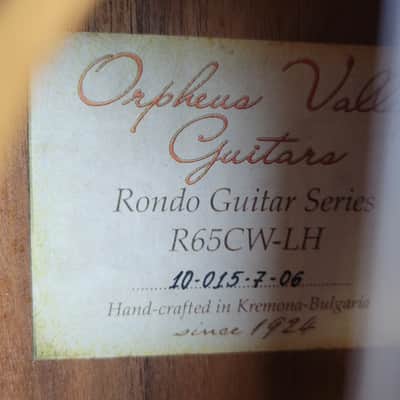 Orpheus Valley Rondo Guitar Series R65CW-LH Left handed - Natural image 4