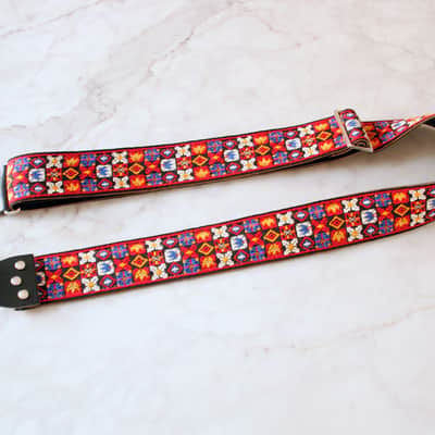 Vintage 70s Ruby 'Woodstock' Guitar Strap Replica image 3