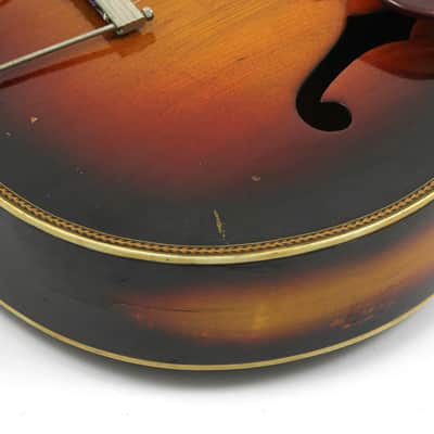 1950's Eddie Marwin Jewel Archtop Sunburst By Harmony image 8