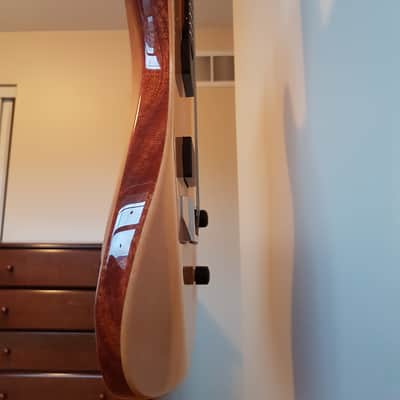 Warmoth Telecaster, Spruce on Mahogany, Piezo, SS Frets Clear Finish image 9