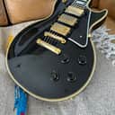 2024 Gibson Historic 3-Pickup 1957 Reissue - Les Paul Custom Black Beauty Reissue r7 - Ebony VOS