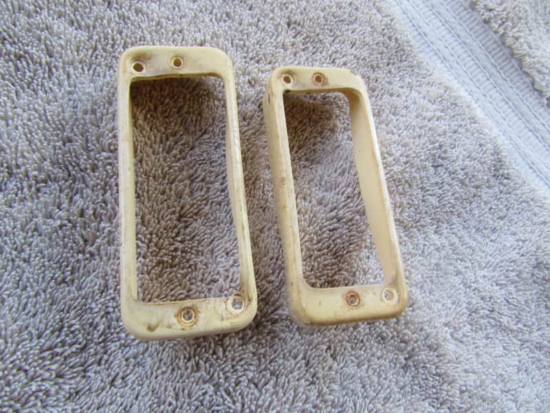 Gibson Mini Humbucking Pickup Rings Set Of 2 Gibson Mini Humbucking Pickup Surrounds Warped & Dirty image 1