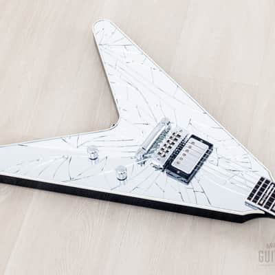 2011 Washburn Custom Shop Limited Edition Paul Stanley PSV 2200 Cracked Mirror Flying V, Near-Mint w/ Case image 8