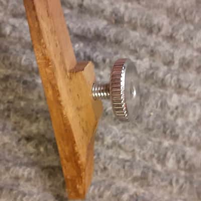 Unbranded NOS Mandolin Bridge Base w/ Thumbscrews image 2