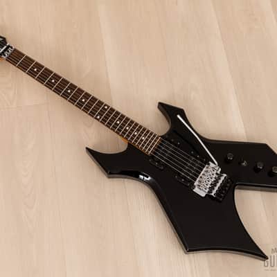 1989 BC Rich Warlock NJ Series Black w/ Floyd Rose, Japan image 11