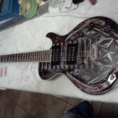 Dean Deceiver Death Machine 2014 Multi Colored custom graphics