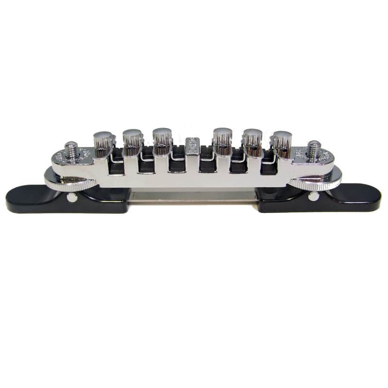 Gretsch 006-2758-000 SynchroSonic Adjustable Roller Guitar Bridge with Base image 1