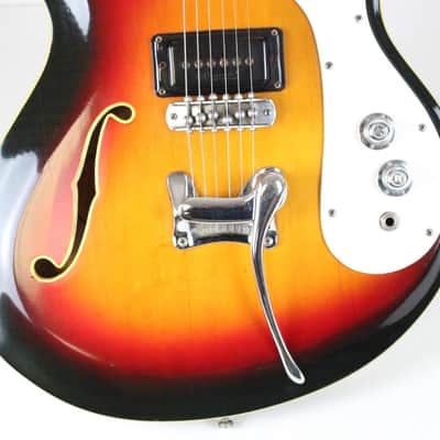 RARE 1966-1967 Vintage Mosrite Combo Sunburst Rosewood Fingerboard USA 1960s Original Bakersfield Era Semie Moseley period image 5
