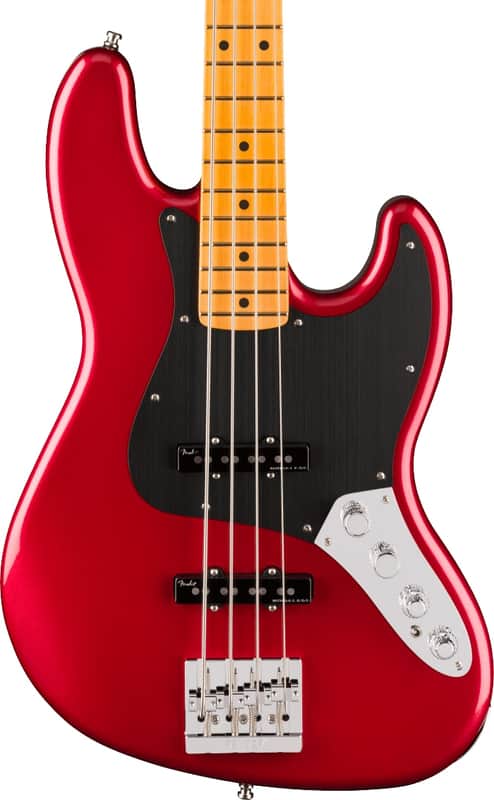 Fender American Ultra II Jazz Bass, Maple Fingerboard, Sinister Red image 1