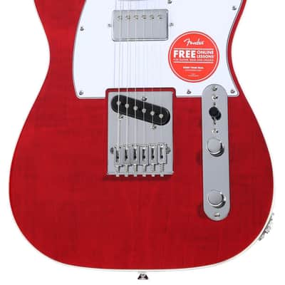 Squier Affinity Series Telecaster Electric Guitar - Crimson Red Transparent image 1
