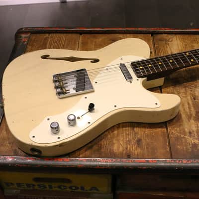 Fender Custom Shop '50s Limited Edition Telecaster Relic Thinline with Rosewood neck image 8