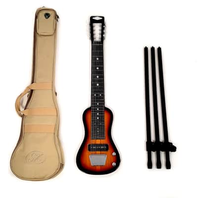 SX Lap 8 Ash 3TS 8 String Lap Steel Guitar w/Stand and Bag image 2