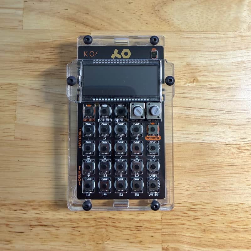 Teenage Engineering PO-33 Pocket Operator K.O! 2018 - Present - Black w/ clear case image 1