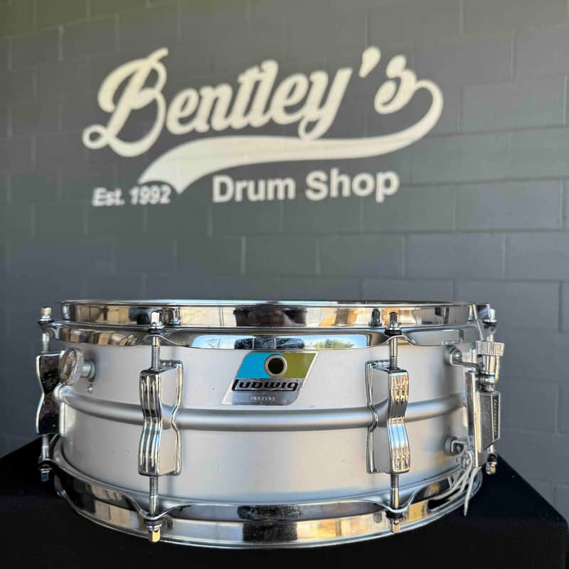 Vintage 1970's Ludwig Acrolite 5x14" Aluminum Snare Drum (Rm 4) image 1