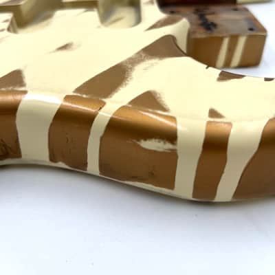 Warmtone Custom Guitars Strat Style “Cappuccino Swirl” Guitar Body-Nitro Relic image 4