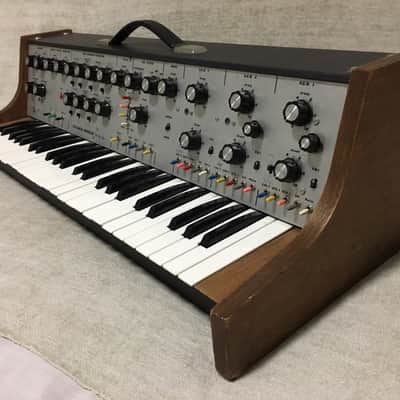 Steiner Parker Synthacon Model 174 1975-1979 Like Minimoog / ARP Odyssey Silverface Wood Sides image 3