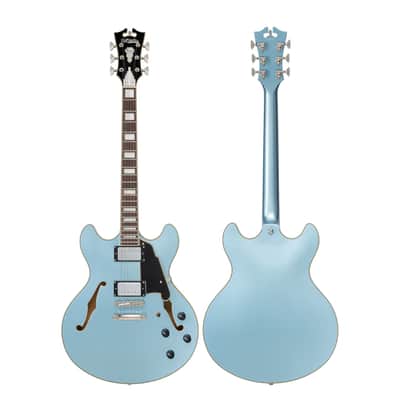 D'Angelico Premier DC with Gig Bag - Sky Blue (DAPDCSKBCS) image 2