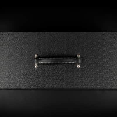 2007 Bogner Ecstasy 101B Top with Bogner Custom Shop 412ST Cab - Black Triskele with Sal N Pepper Front | USA Boutique 3-Channel 100/50-Watt EL34 Tube Guitar Half Stack Amp Head Box with Class A/AB Switch image 15