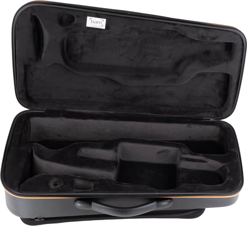 BAM Stage Single Trumpet Case - Orange Piping image 1