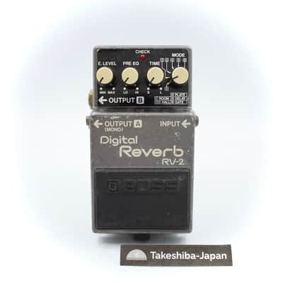 Boss RV-2 Digital Reverb 1987 Made in Japan Guitar Effect Pedal 839200 image 1