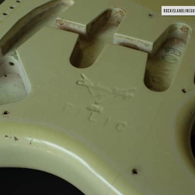 Fender Custom Shop 1960 Stratocaster Body - 2001 Relic Aged Olympic White image 6