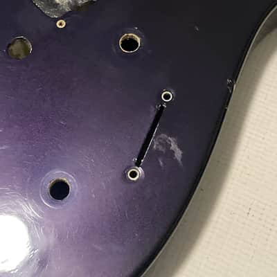 1990's Japan Jackson Professional Stealth HX Flat Top Purple Guitar Body Hard Tail image 12