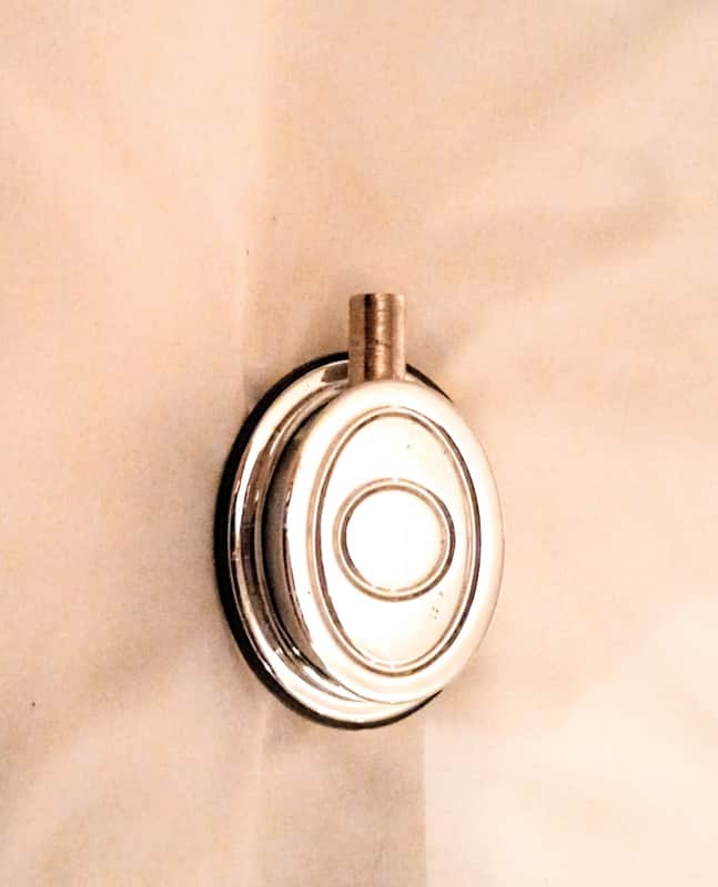 PACIFIC/PDP BASS DRUM LUG WITH GASKET AND MOUNTING SCREWS 90's - CHROME -FREE SHIP TO C-USA! image 1