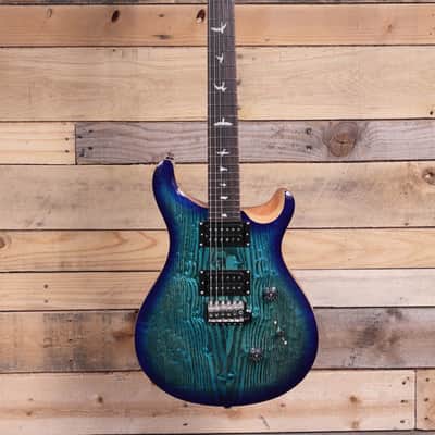 PRS SE Custom 24 Burled Ash Limited Edition Lake Blue w/ Gigbag image 4
