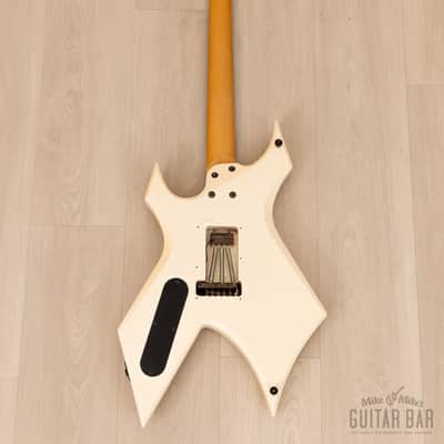 1992 BC Rich Warlock WGR-2X NJ Series White w/ Reverse Headstock & Floyd Rose, Japan image 3