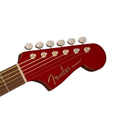 Fender Redondo Player Acoustic Electric Guitar  Candy Apple Red image 5