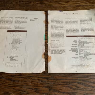 TEAC A- 2340 4 CHANNEL SIMUL SYNC STEREO TAPE DECK MANUAL/BOOKLET- MAKE OFFER! image 2