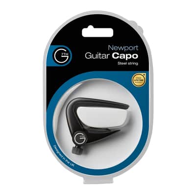 G7 Th Newport 6 String Black Capo image 2