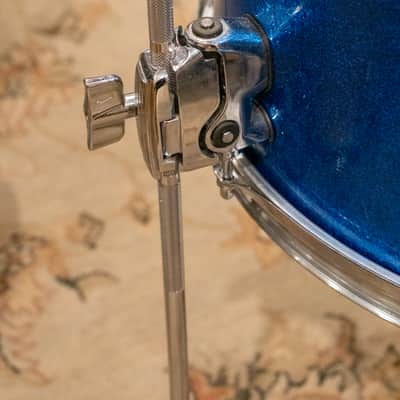 Ludwig 12/15/18" Mixed Era Drum Set - 1960s Blue Sparkle image 12