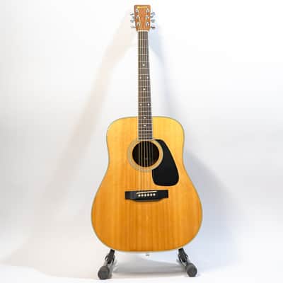 1980s Morris MD-505 Acoustic Dreadnought Guitar - Natural | Reverb