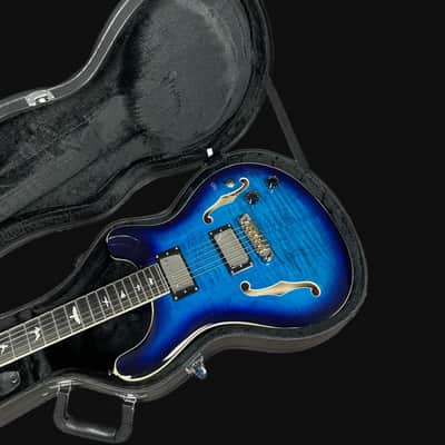 PRS SE Hollowbody II Electric Guitar in Faded Blue Burst image 7
