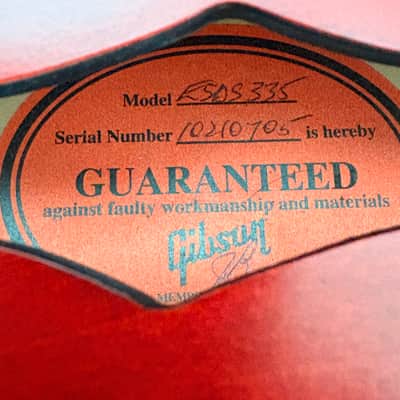 2011 Gibson Custom Shop ES-335 Dot Reissue Cherry w/ OHSC & COA image 4