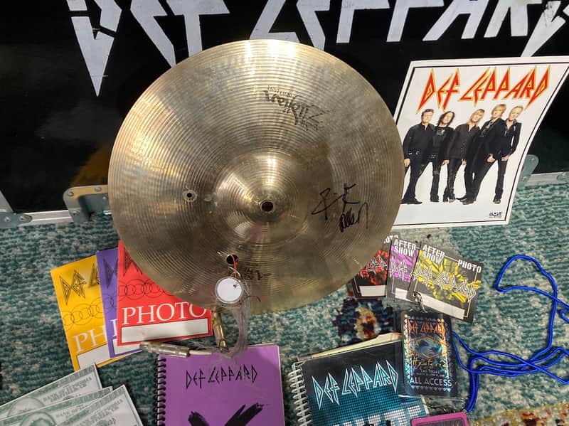 Zildjian - Rick Allen's Def Leppard, 13" New Beat Hi Hat Bottom Trigger (RA #4003) SIGNED!! image 1