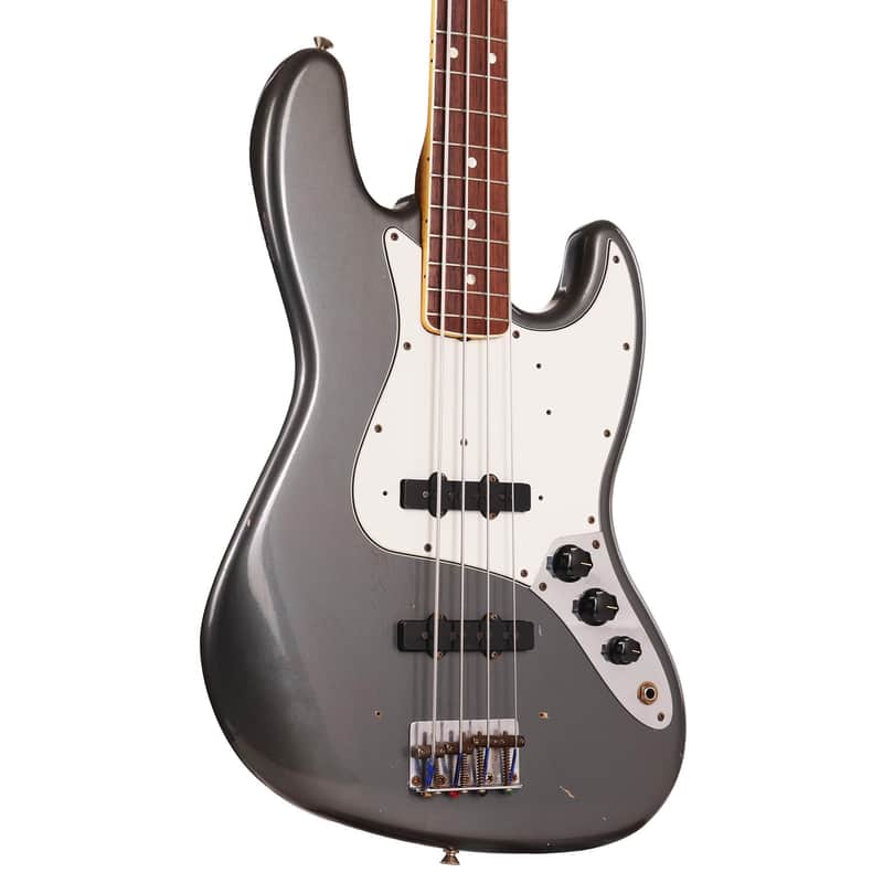 Fender Custom Shop 1966 Jazz Bass Relic Charcoal Frost Metallic Masterbuilt Dale Wilson 2011 image 1
