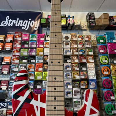 EVH Striped Series Electric Guitar 2013 - Present - Red/Black/White image 4