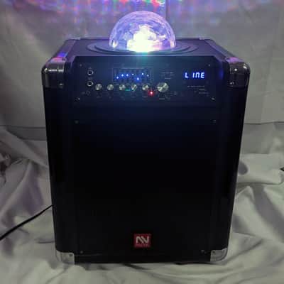 NUTEK TS-20110b-1 10-inch 5ah Portable Sound System With Disco Light, Bluetooth image 1