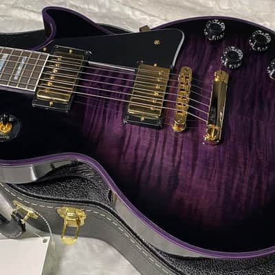 NEW! Gibson Dealer Select Custom Shop Les Paul Custom Purple Widow AAA Figured Flame Top - Authorized Dealer - 10.6 lbs - G07677 image 9