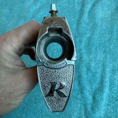 Rogers Tom Drum Mount or Spur bracket - Big R Memriloc XP8 - 1” Lot #oo2 70s - Chrome image 3